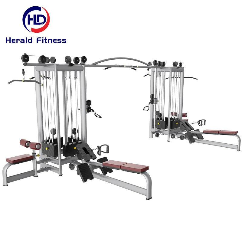 OEM Service Hot Sale Heavy Duty Pin Loaded Workout Equipment Best Used Techno-Gym 8 Stations Cable Machine Selection Style