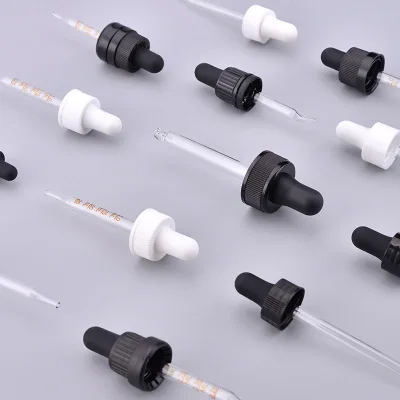 Hot sale Din 18/415 22/400 24/400 glass plastic tamper evident dropper cap for OIL bottle
