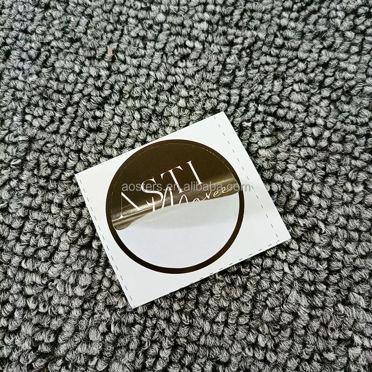 Adhesive letters custom mini stickers wholesale brand business round sticker custom logo