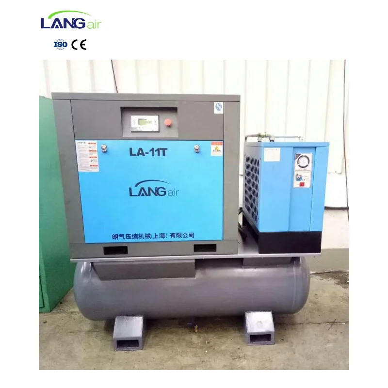 All In One Slient Industrial Screw Air Compressor 7.5KW 11KW 15KW 18.5KW 22KW 4-in-1 Fixed Screw Air Compressor