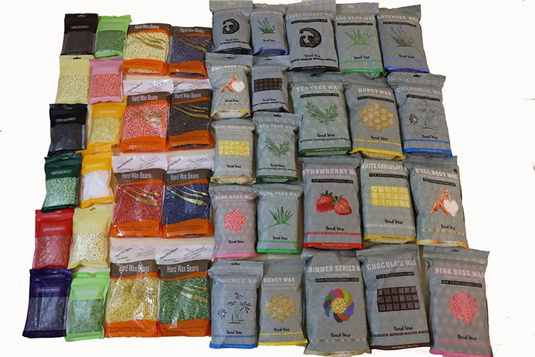 500g Wholesale Profession Private Label Depilatory Hard Wax Beans Beauty Skin Women Hot Film Hard Wax Beads Natural Hair Removal