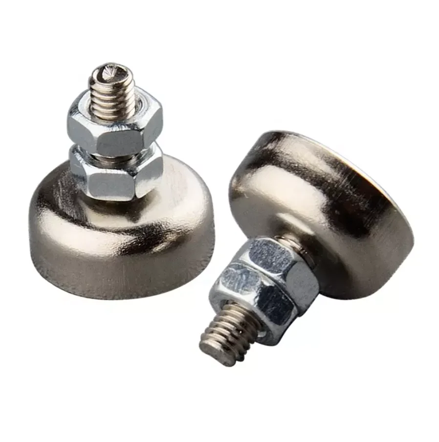 4KG Strong Speaker Neo Cup Magnet D12mm Male Thread StudThreaded Stud Neodymium Round Magnet Mini LED Panel Sensor Mounting