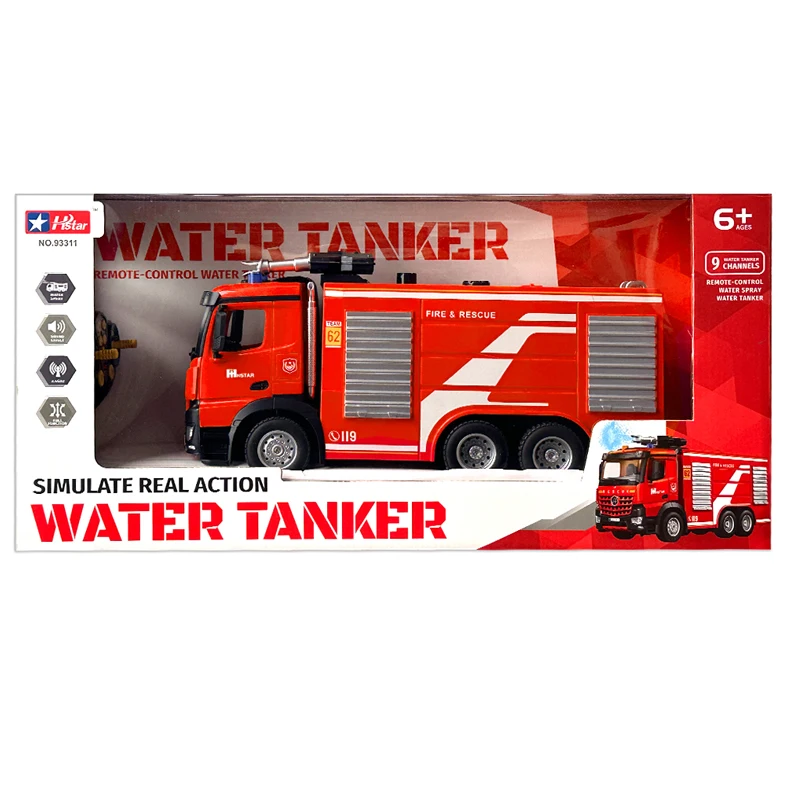 wholesale RC Tanker fire truck with Spray water  remote control truck car for children