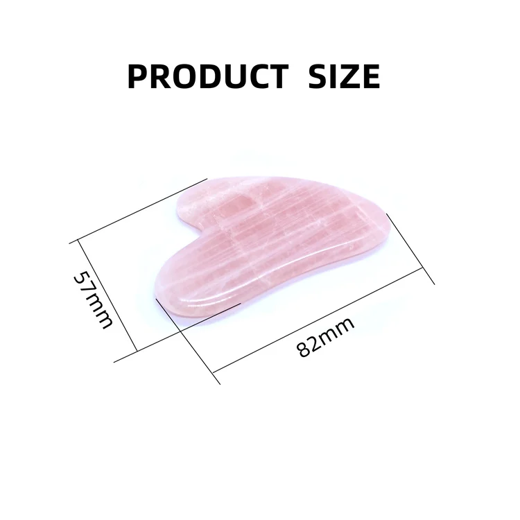 Facial Lifting gua sha face massager jade tool Skin Care Cellulite Heart Shaped Pink Rose Quartz jade gua sha