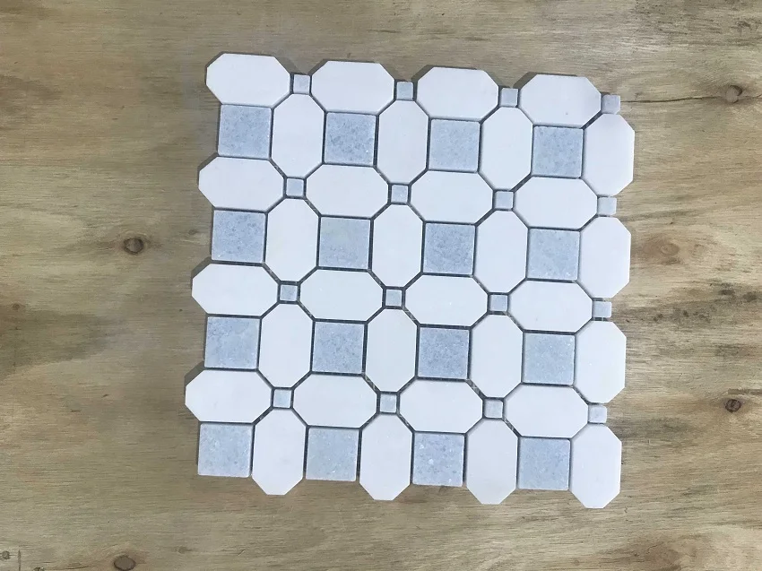 heart shape special shape  Blue Marble Mosaic  swimming pool tiles mosaic