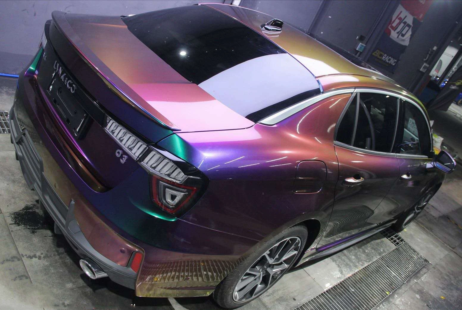 Новый 3D стиль супер мечтательный Хамелеон бриллиантовый виниловый автомобиль