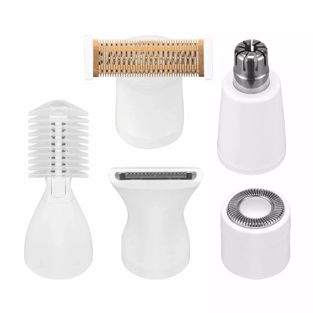 IFINEbeauty 5 в 1 сменный USB Перезаряжаемый набор для ухода за женской кожей лезвия лица Бритва носа бородка бровей Триммер