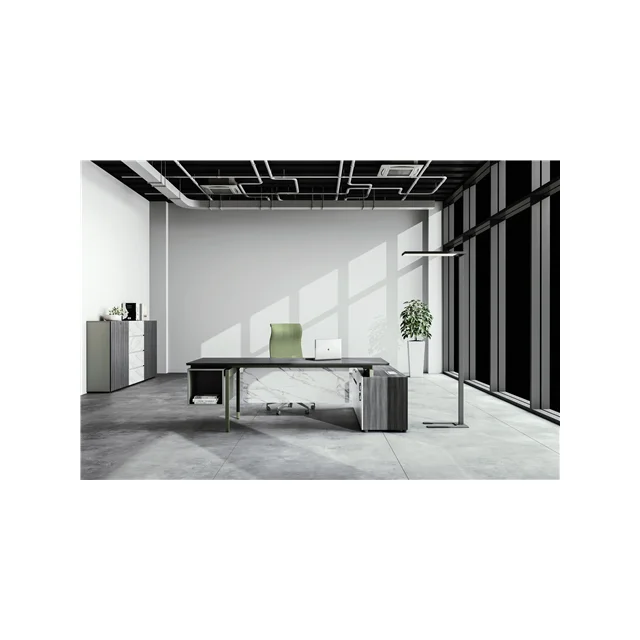 Chinese Wholesale Executive Table Luxury Style WOODEN Furniture Mobile Holder Stationery Set Designed Executive Table