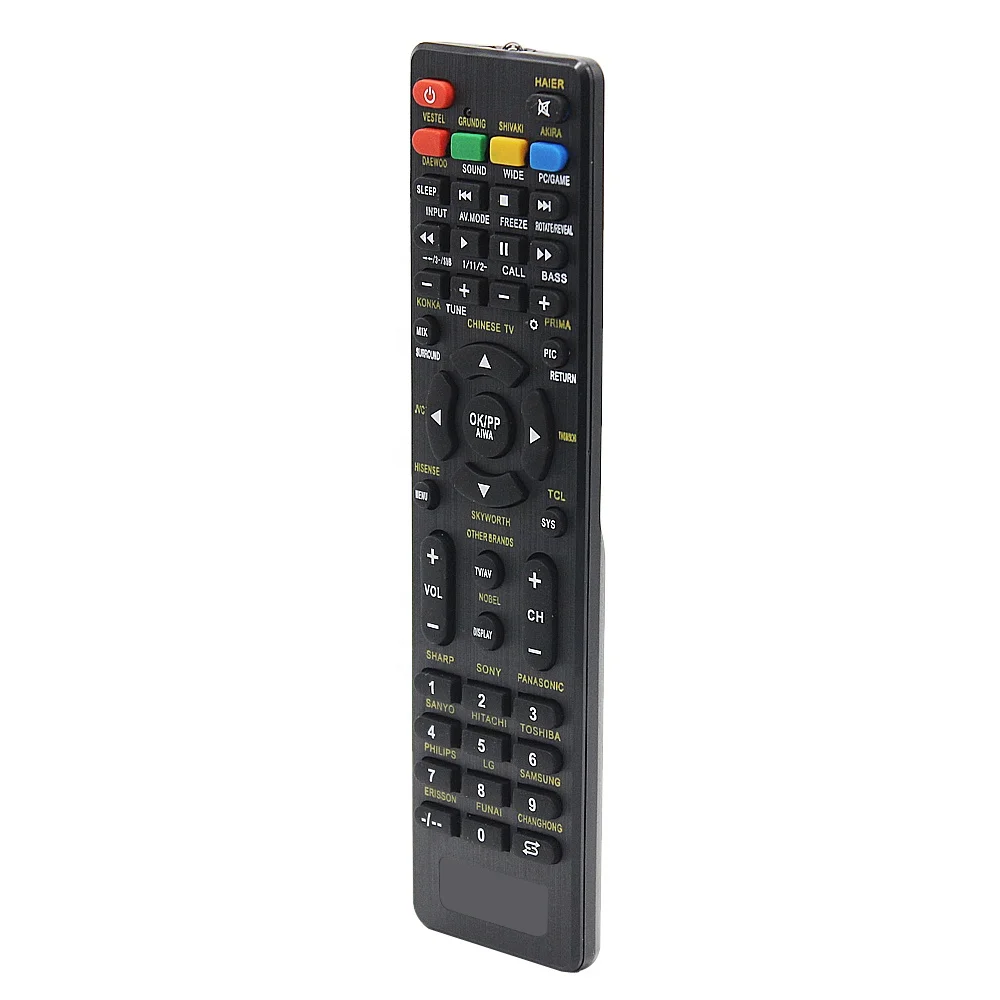Black Color Universal TV Remote Control for TCL FUNAI CHANGCHONG SHARP SONY SAMSUNG