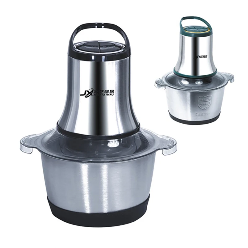 Good quality household meat vegetable chopper blender nut electric grinder with glass bowl