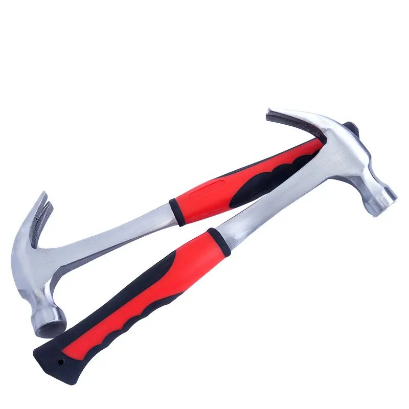 Forged One-Piece Fully Steel Handle Single Horn Woodworking Hammer