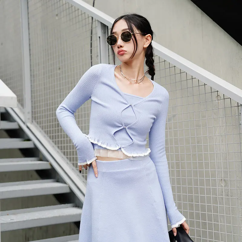 oem fashion sweater women crop top sleeveless girl sweater guangzhou womens clothing wholesale tank top women