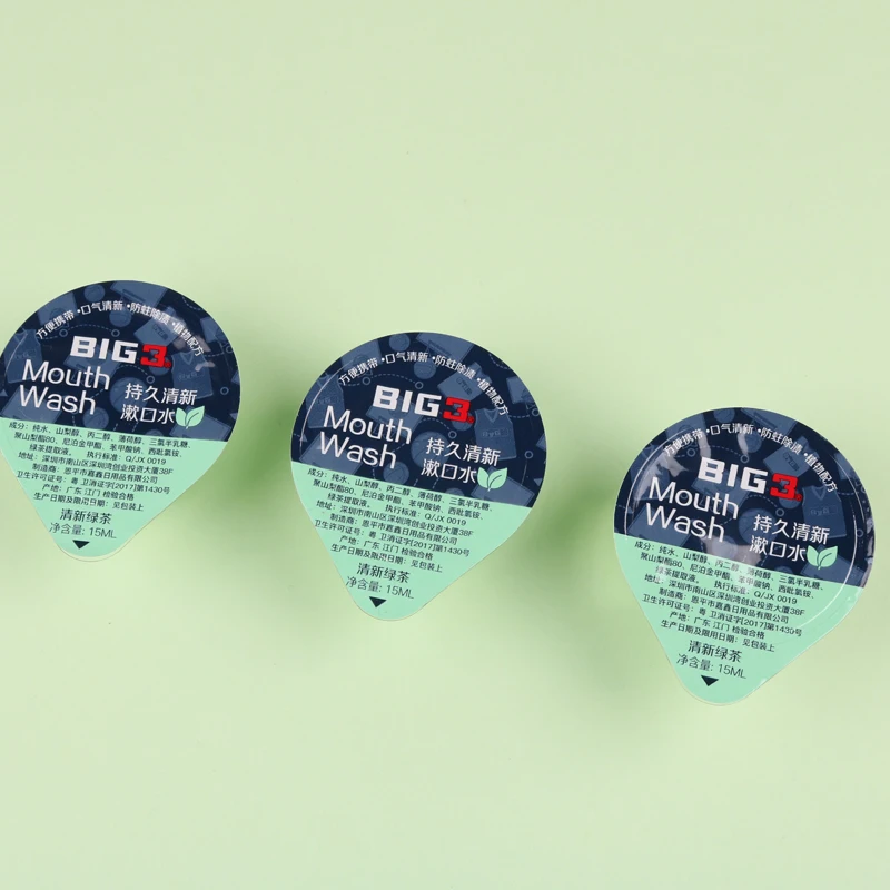 Wholesale hotel mouth wash water disposable jelly cup mouth wash in bags