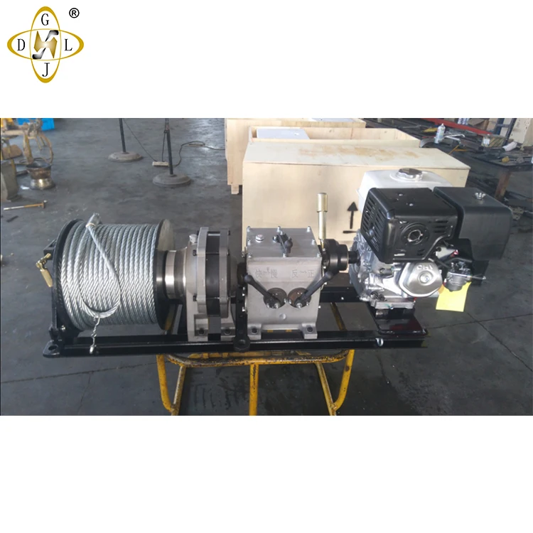 5 тонн бензиновая лебедка с барабаном и веревкой 13 мм 100 м/5 Тонн лебедка/5 тонн бензиновая лебедка