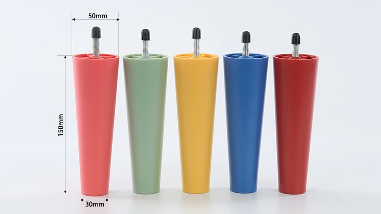 Huicun Living room ABS material Black solid beech wood tapered furniture leg bed leg