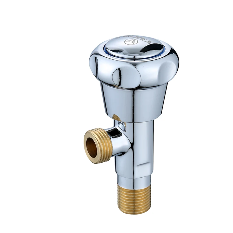 
Zinc Alloy Round Hand wheel Abs Brass Scv Faucet Angle Seat Union Ball Stop Valve For Kitchen Bathroom 
