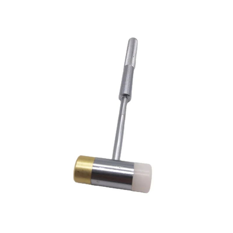 No.62005-1 8OZ Anti-explosion Double-Face Hammer with Brass / Nylon Tips & Knurling Steel Handle
