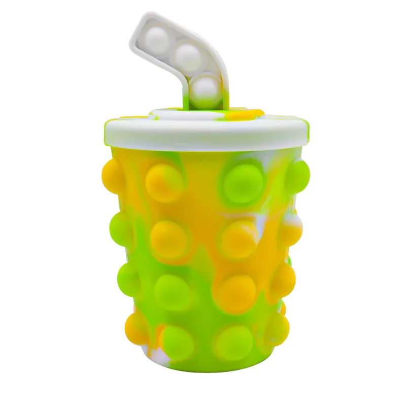 Best Selling Manufacturer Silicone Pop Bubble Fidget Toy 3D Squeeze Balls Hamburger Stress Ball Pop Sensory Toys