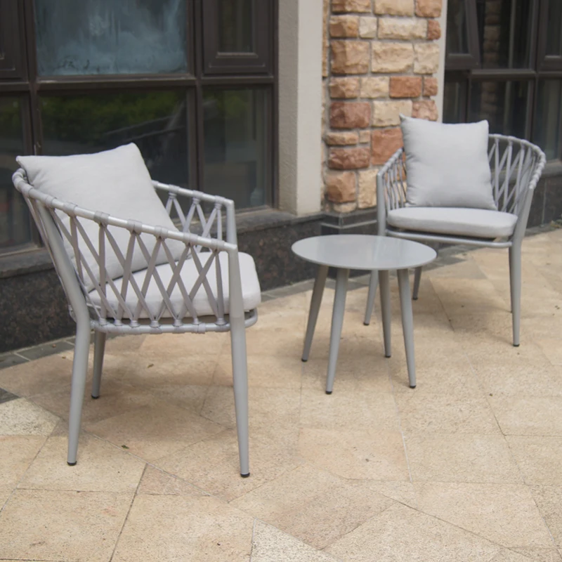 wholesale all weather waterproof rope weave balcony furniture outdoor