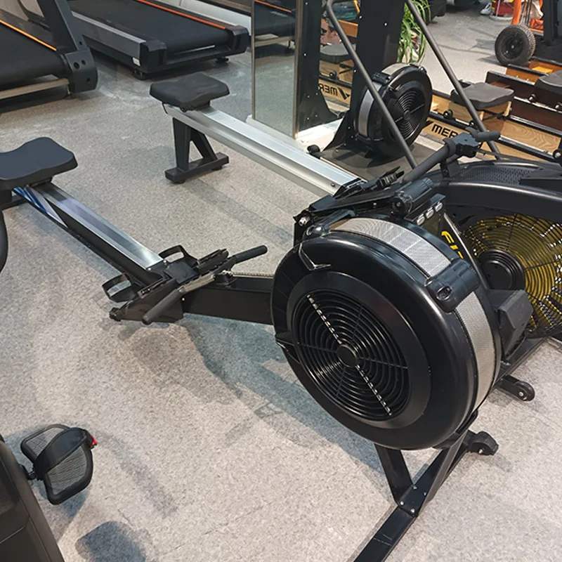 Factory Directly Sell Foldable Fitness Air Rower Exercise Bodybuilding Ningjin Air Resistance Rowing Machine For Men Fitness