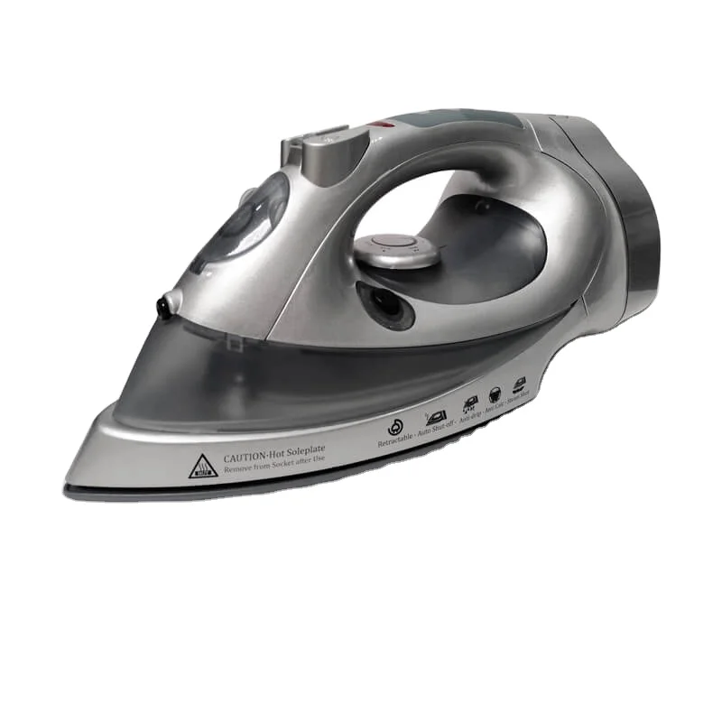 Luxury Retractable Auto-shut Cordless Electric Steam Press Iron Machine Ironing Ceramic soleplate Steam Mini Steam Iron