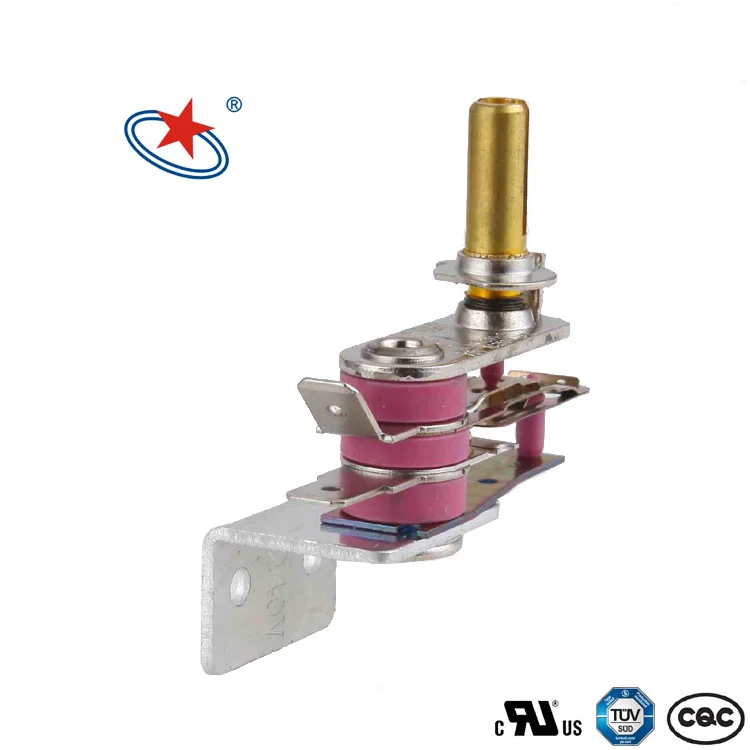 Adjustable Electric Oven Heater with Safety Bimetallic Switch Thermostat Aluminum Thermal Conductive Plate Thermostat