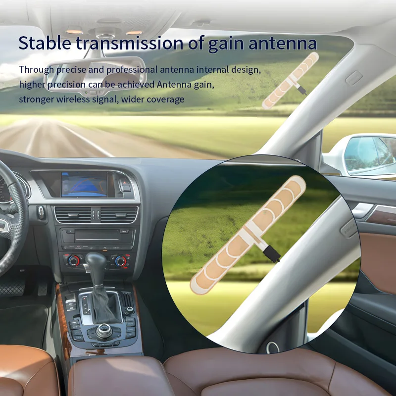 High Quality Digital TV Signal Sticker Antenna Car Van Mobile TV Windshield Sticker Patch Antenna 3M Glue Patch Antenna