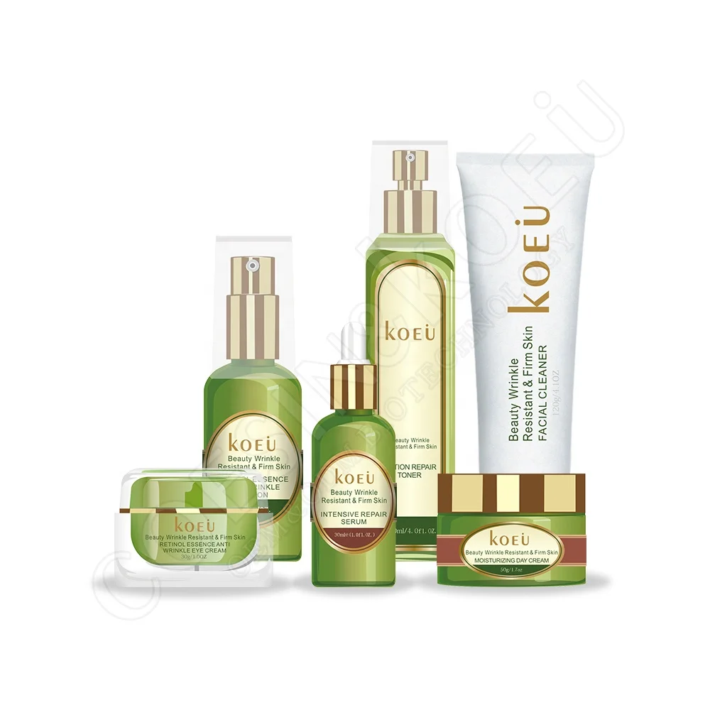 Private laber  avocado vegetables facial face bb cream lifting repair  skin whitening set