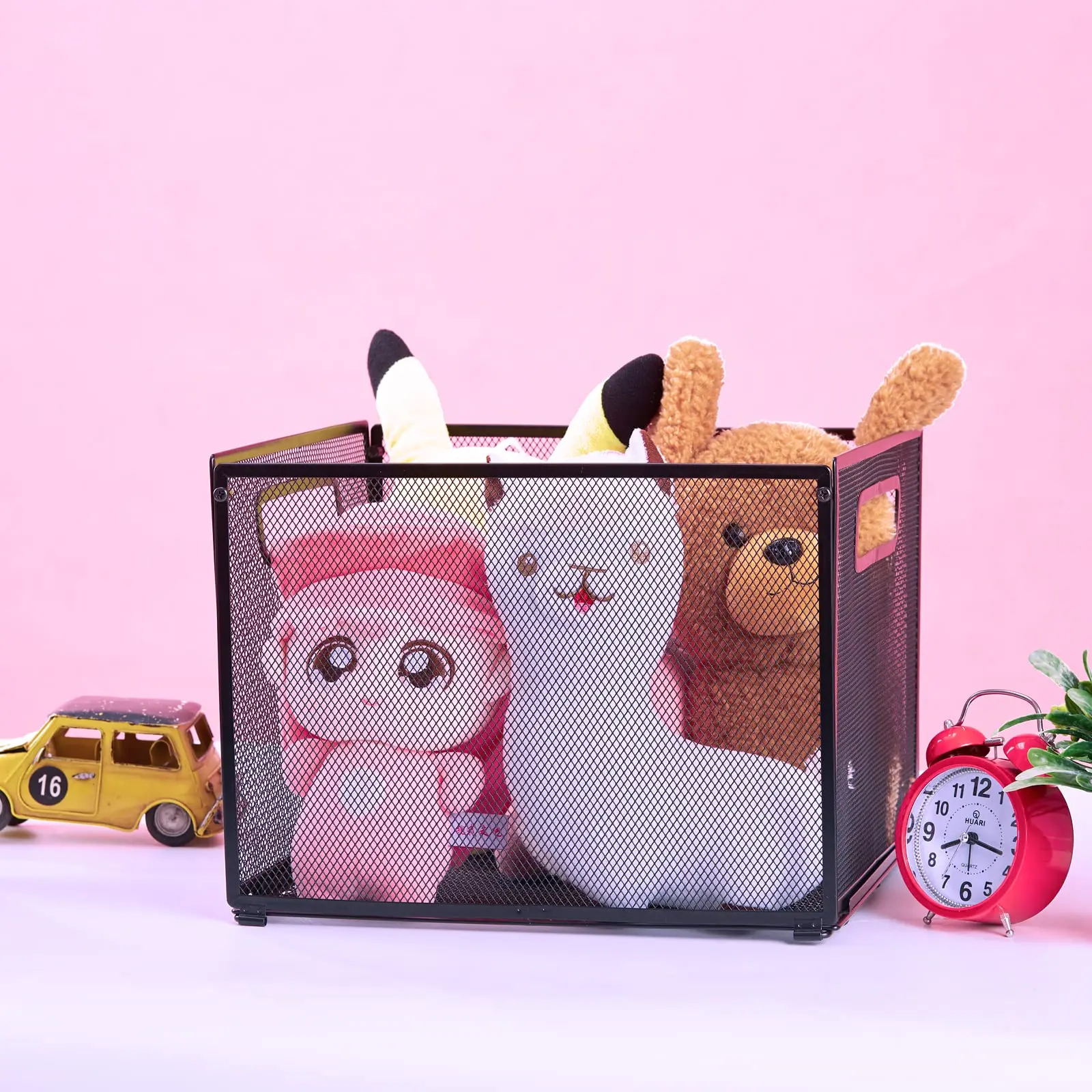 Letter-Size Hanging File Folder Organizer,Mesh Metal File Folder Box,Sundries or Toys Storage Box