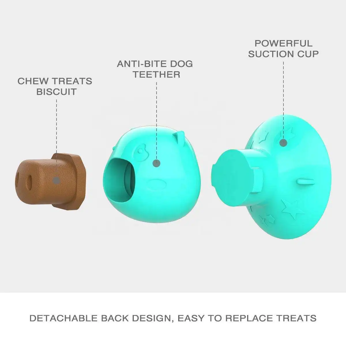 Sohpety custom pet chewing toy pig suction cup cat mint licking snack toy cat mint toy with suction cup