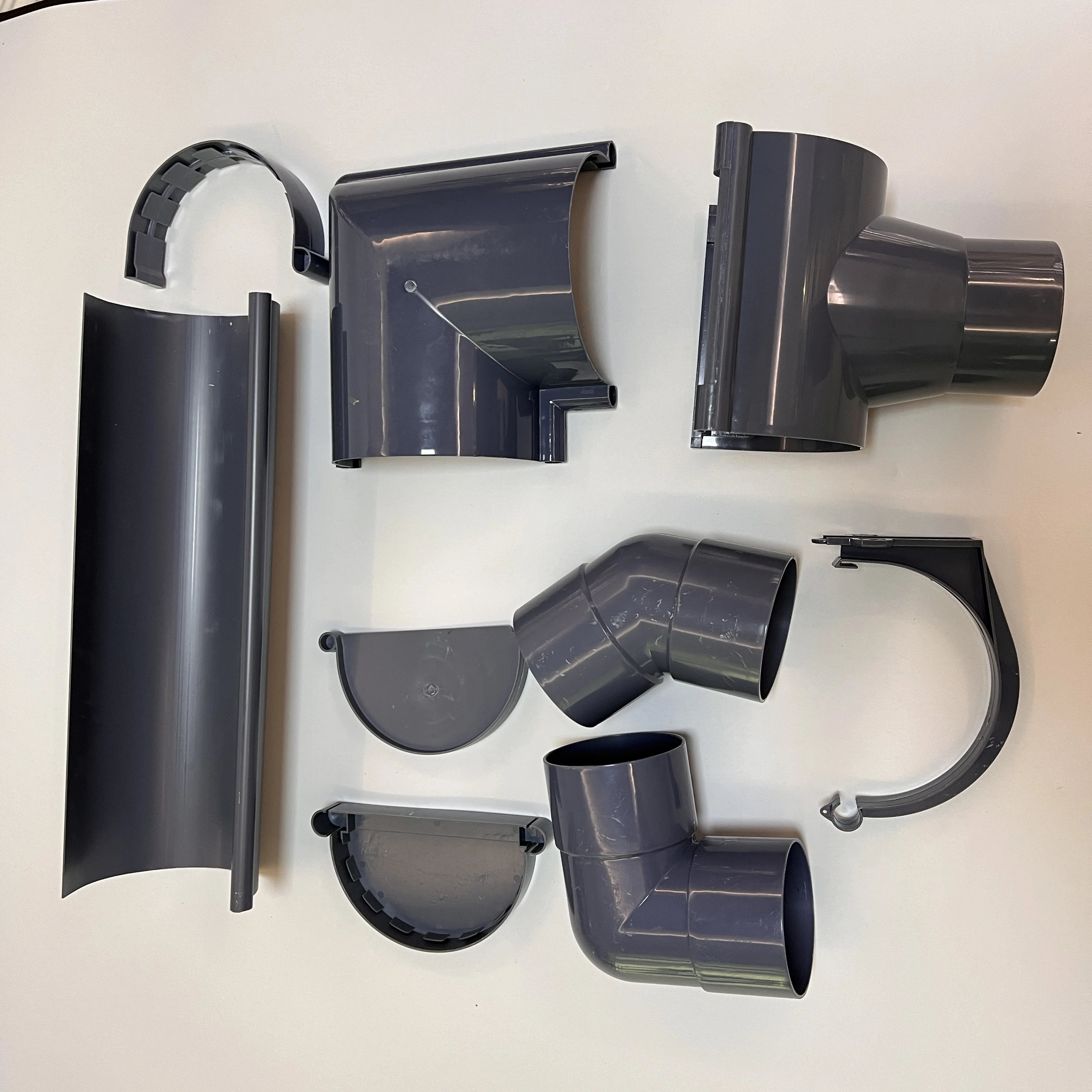 5.0 Inch / 5.2 Inch PVC Gutter and Downspout