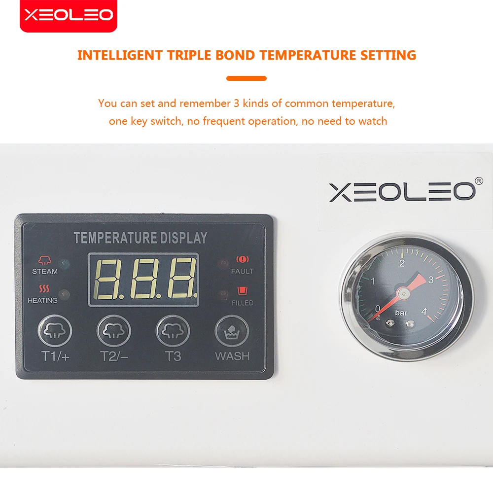 XEOLEO 2000W Commercial Intelligence Steam Milk Froth Machine 5L Steam Milk Bubble Machine Steam Boiling Water Machine 0.1MPA