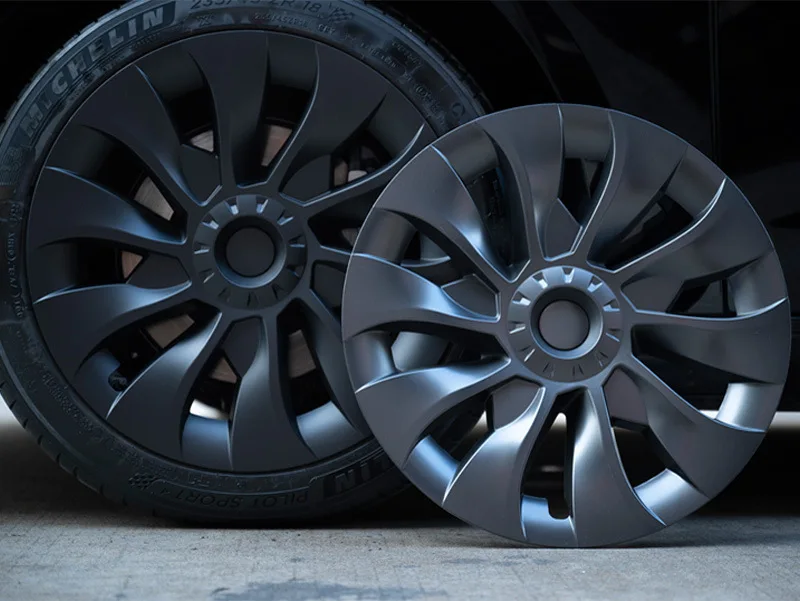 4PCS 18Inch Wheel Caps For Tesla Model 3 2023 Hub Cap Automobile Performance Replacement Wheel Hubcap Full Rim Cover Accessories