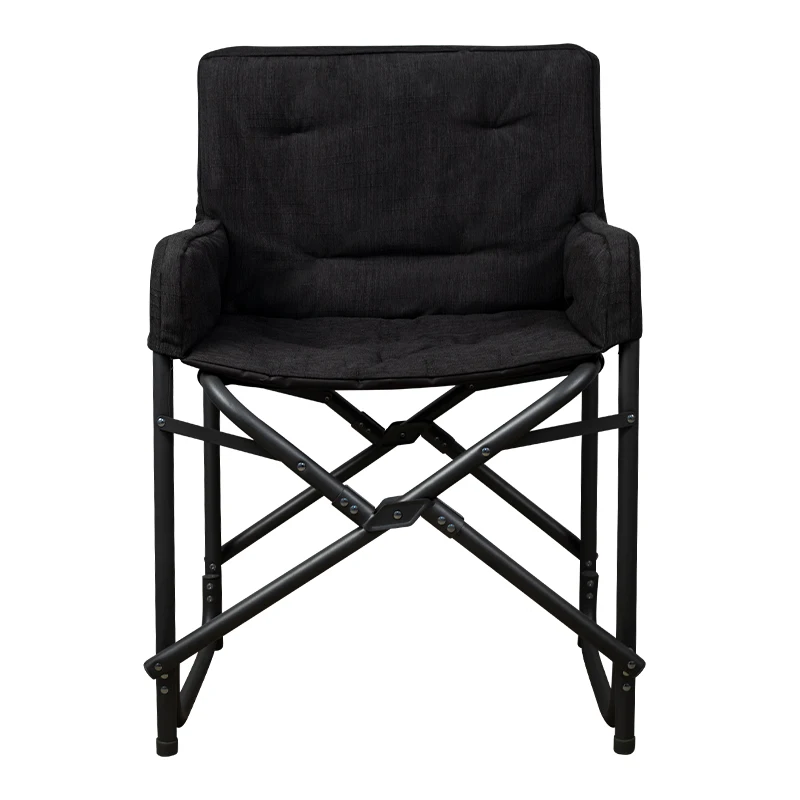 In Stock Outdoor Teslin Beach Chair Artist Aluminum Makeup Chair Portable Salon Director Foldable Hairdressing Chair