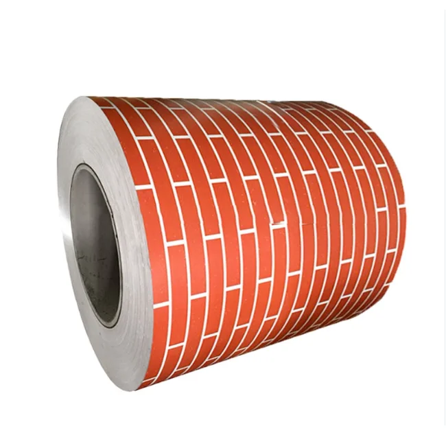 рулоны окрашенной стали кирпично-красного цвета для кровельных листо