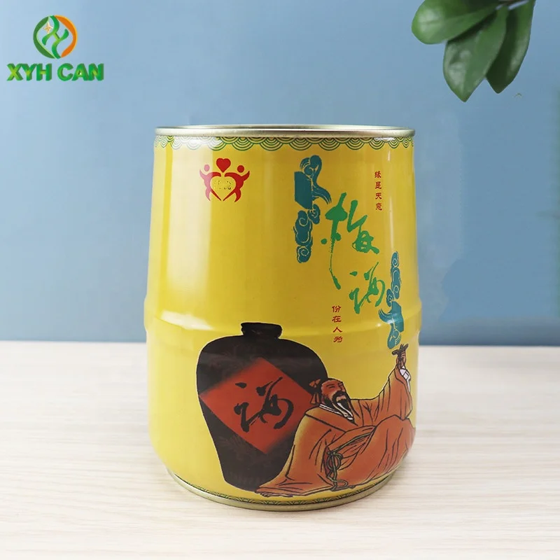 Оптовая продажа, металлические банки в форме бочонка 500 мл, 700 мл, 960 мл, 1000 мл для вина, пищевого масла, дизайн под заказ