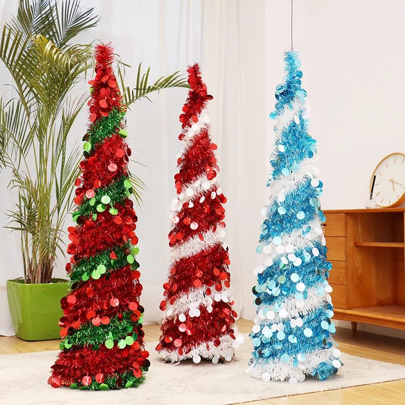Wholesale Pre-Decorated Luxury Pre Lit Pop Up Artificial Christmas Tree With Led Lights