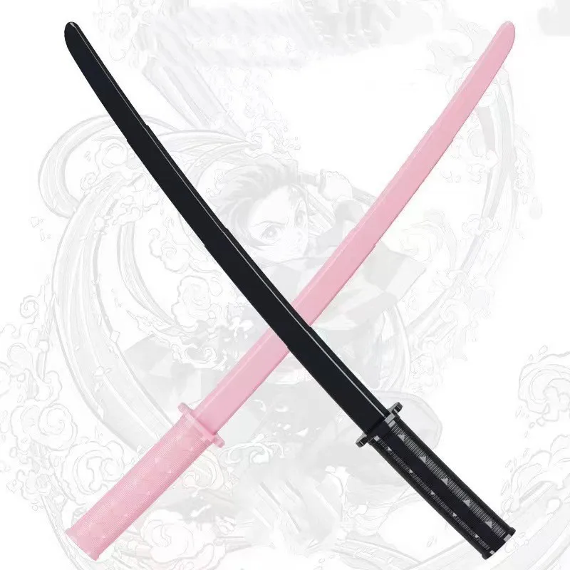 2024 3d Printing Katana Retractable Samurai Toy Knife Pink Long Sword Samurai Blade Assassin Knife Gravity Knife Toy