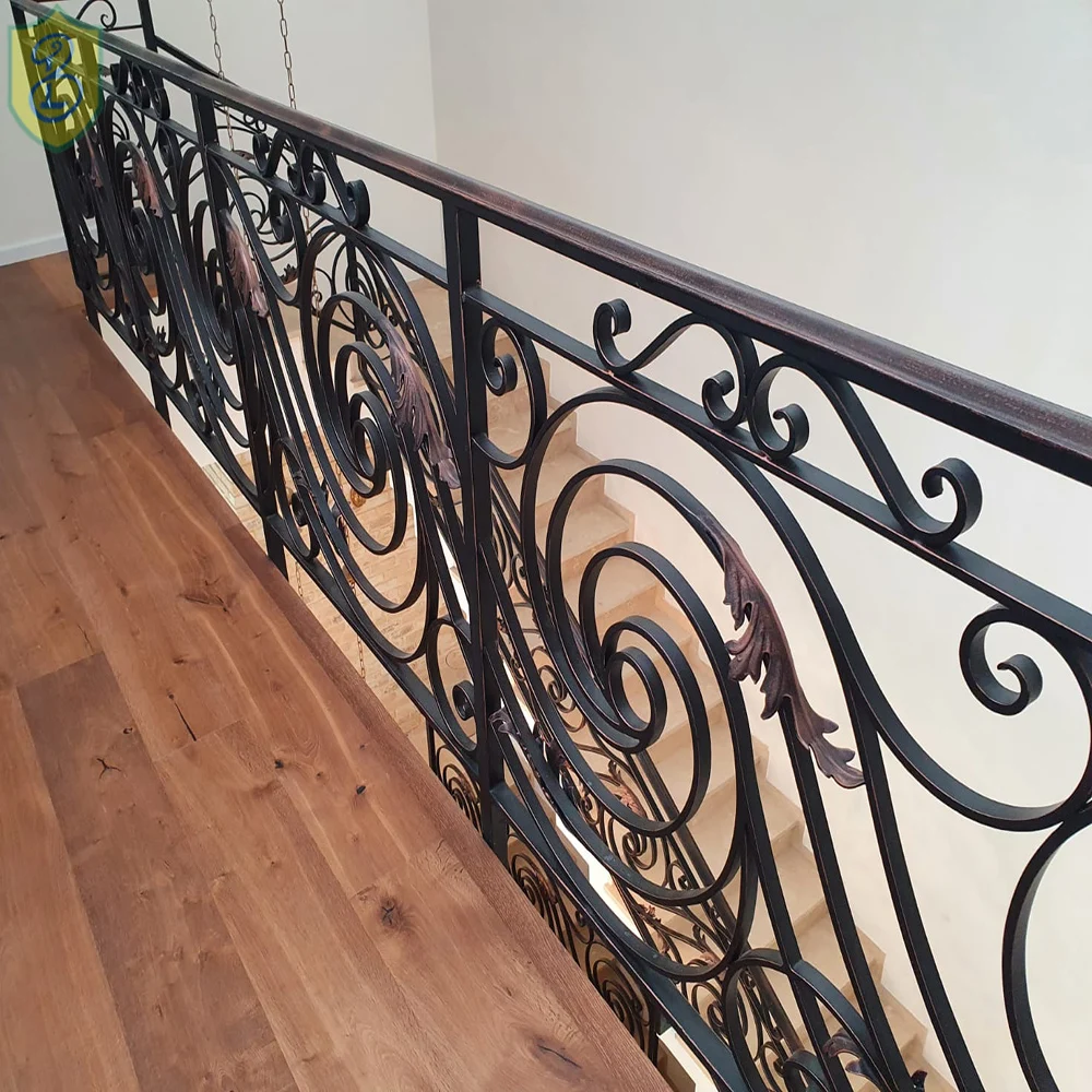New Contemporary Metal Steel hand forged wrought iron staircase railings photos for outdoor stairs