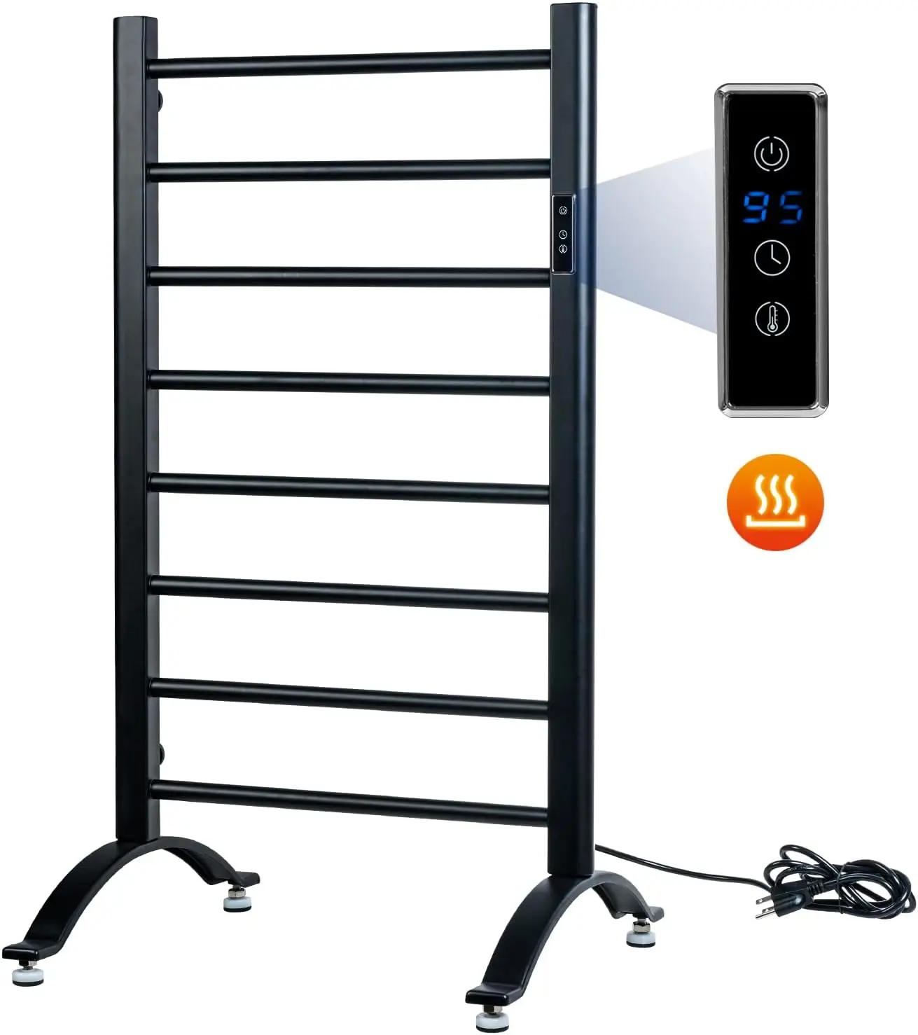 Bathroom Towel Floor standing Wall Mounted Electric Heated Towel Warmer