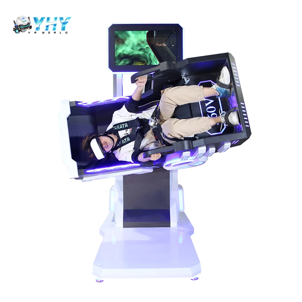 YHY Factory Made Attractive 360 Rotation 1Player Shooting Cinema Virtual Reality Simulator VR Chair 360