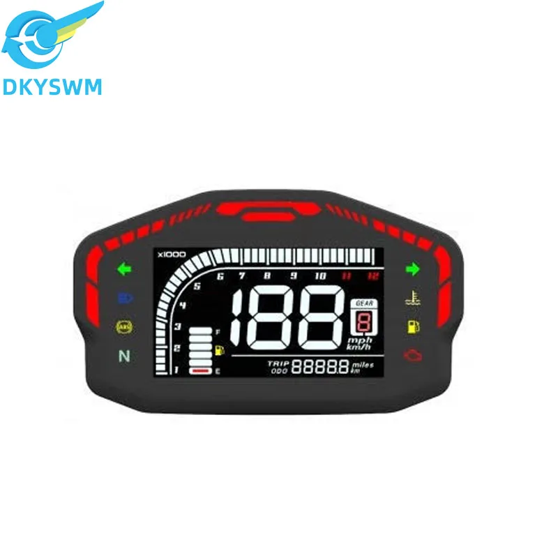 VOTOL 070 LCD speedometer CNA wire communication LED digital meter for electric motorcycles display LCD speedometer