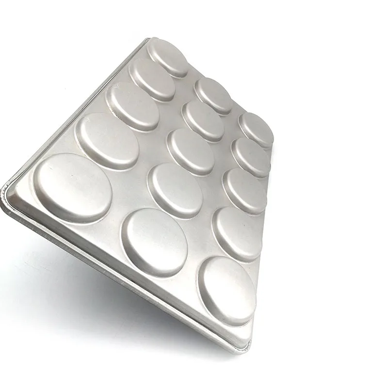 15 Cups Non stick Aluminized Steel Burger Bun Baking Pan