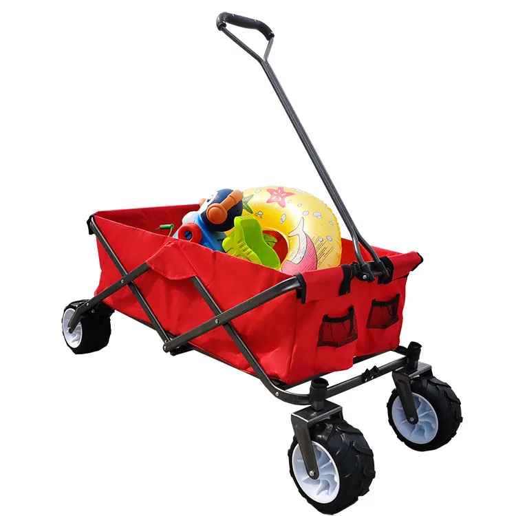 Сверхмощный bollerwagen складной Автомобильный Универсальный Wagon пляж вагон электронной ручной тележки раздвижные блоки