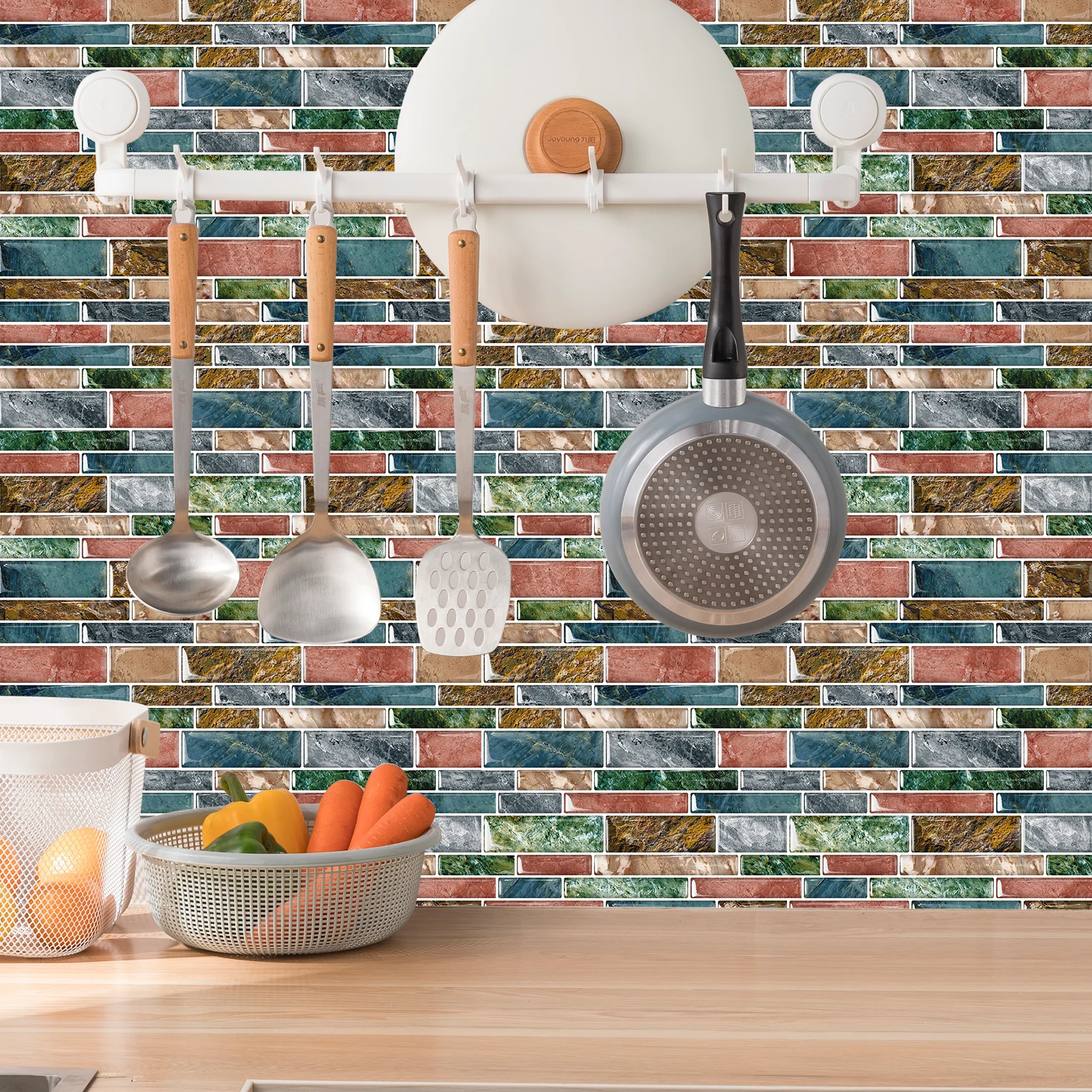 Pink mosaic subway tile self-adhesive Tiles home Bathroom living room bedroom decor kitchen 3D Tile wallpaper