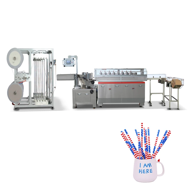 Attractive price new type packaging  single straws paper wrapping machine