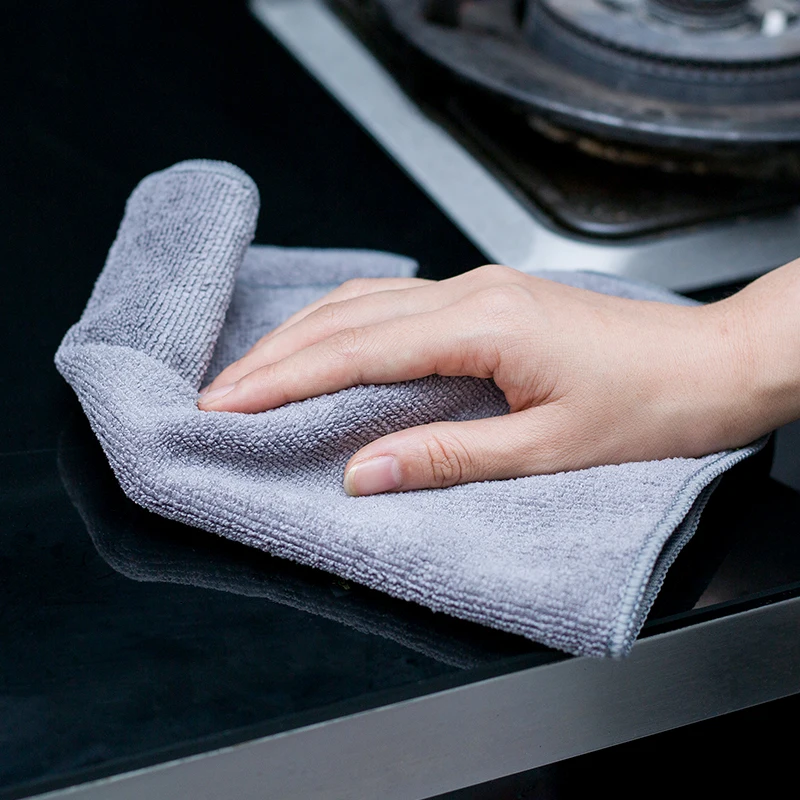 Custom Universal Microfiber Warp Knitting Cloth Towel Car Wash Cleaning Cloth Rag Microfiber Cleaning Cloth Kitchen Dish Towels