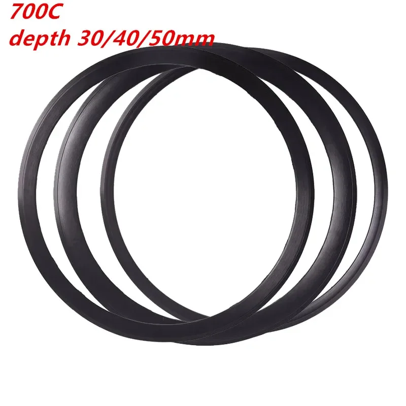 MBX 1PC Rims 700c Depth 30/40/50mm French Valve 6.5mm 16/18/20/21/24 Holes Rim Bike Wheel Bicycle Parts (A PAIR)