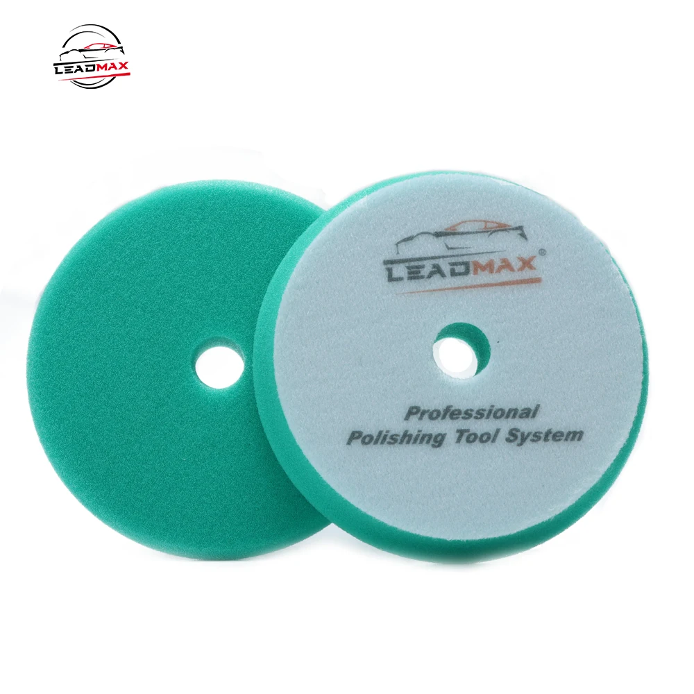 Leadmax OEM Car Detailing Polishing Pads Experienced Manufacturer of Sheepskin Wool Polishing Pads 100mm Foam 150mm Diameter