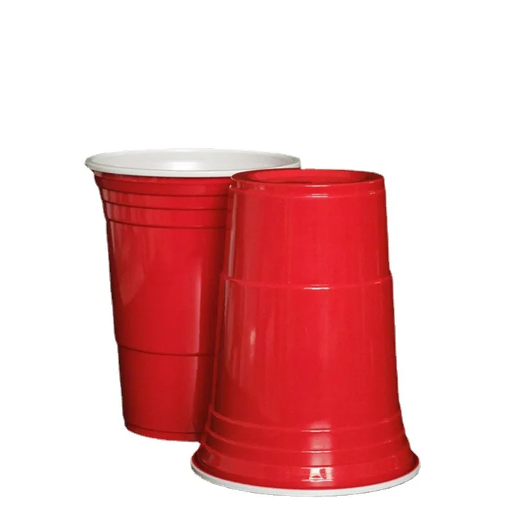 Color solo cup food grade PP material plastic party cup table tennis 16oz beer cup high quality giveaways